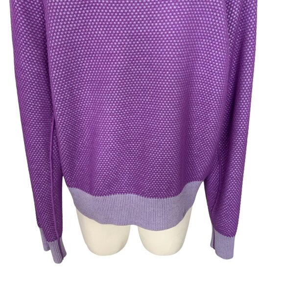 Lululemon Reversible Double Knit Zip Up Sweater 12 Purple Wool - Picture 13 of 15